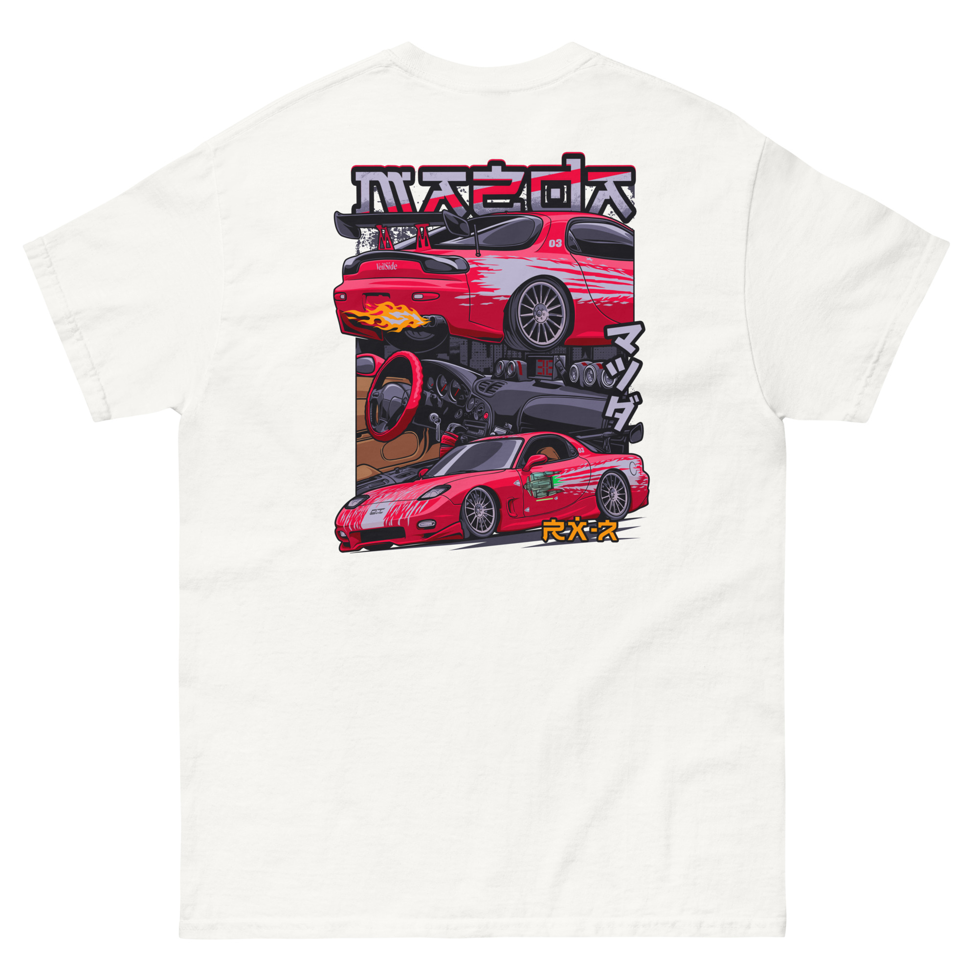 Dom's RX-7 Unisex Classic Tee (Front/Back Design) - Image 20
