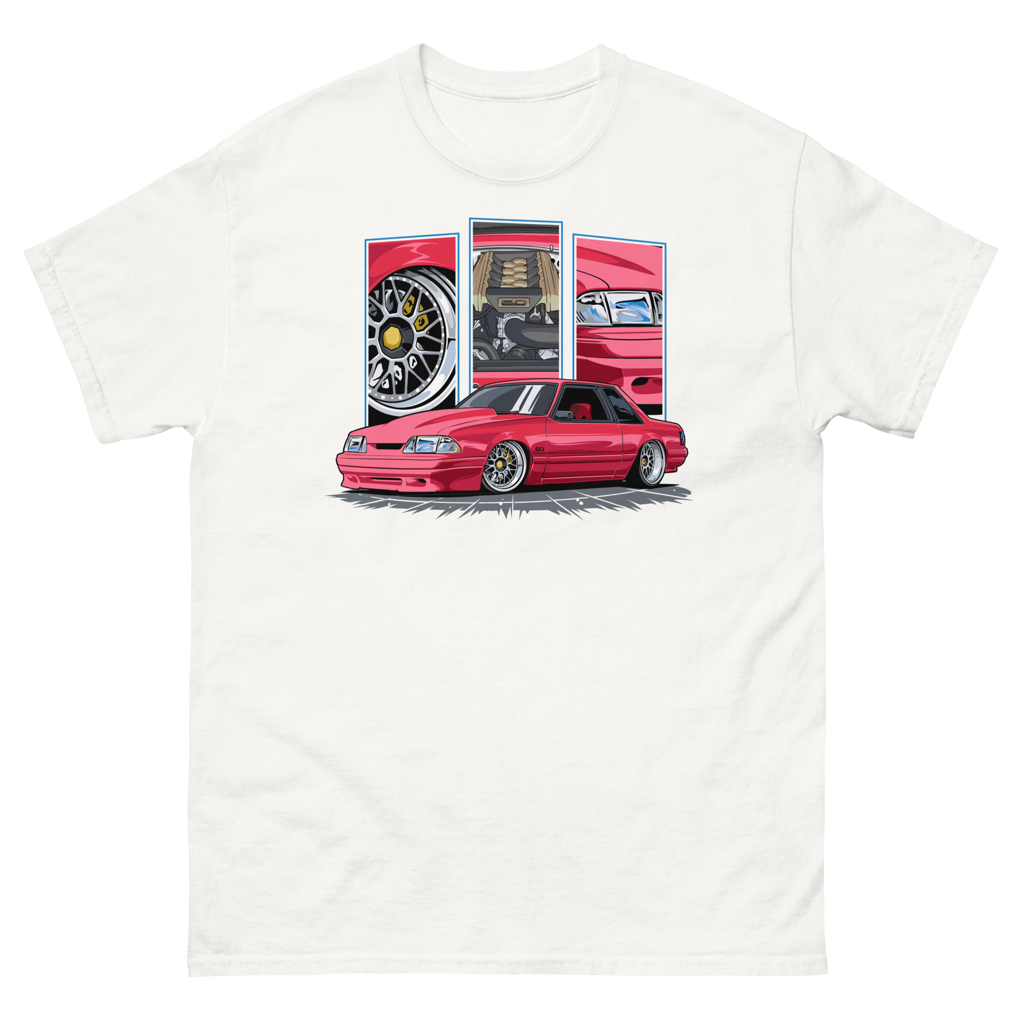 Red Foxbody Cobra Unisex Classic Tee - Image 20