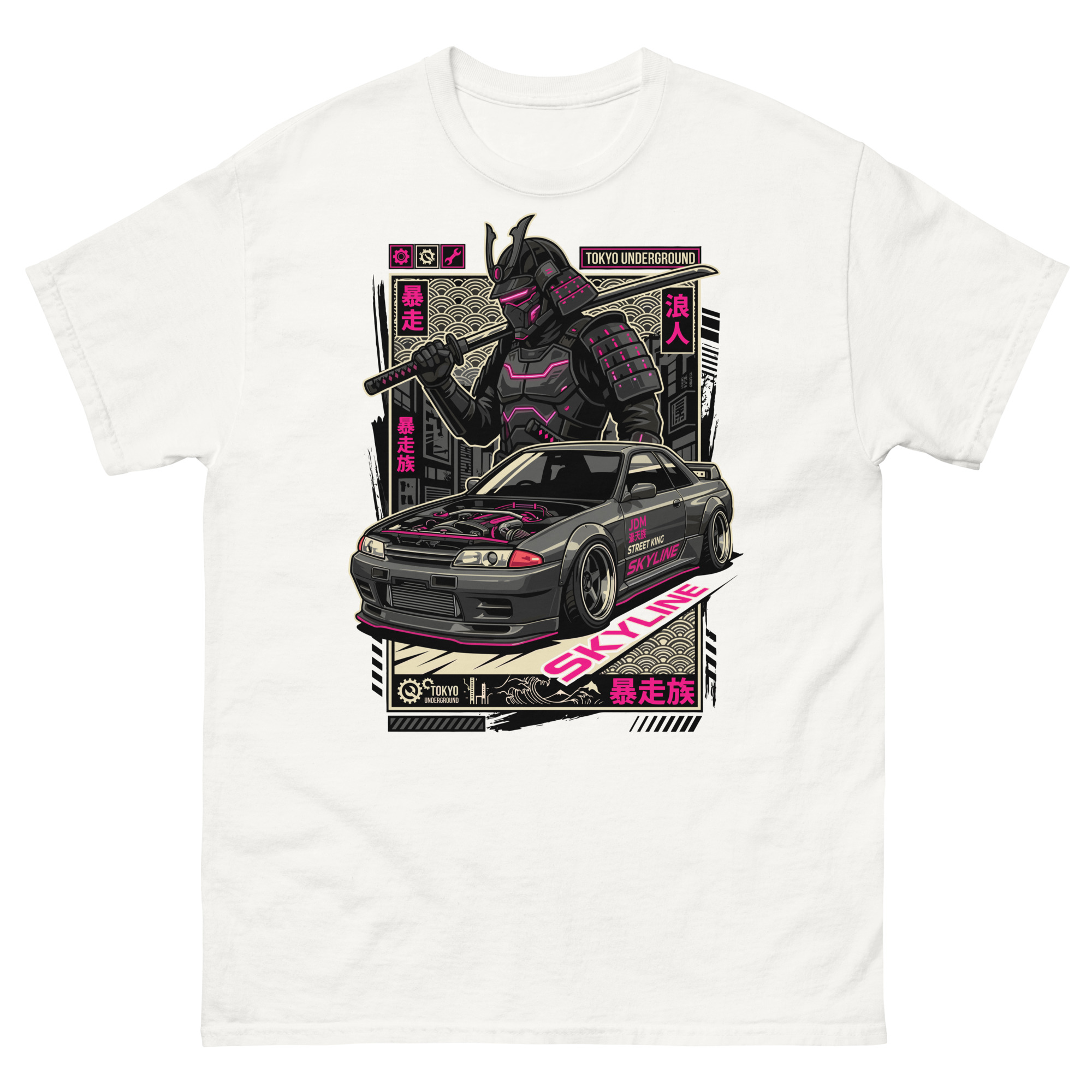 Samurai Skyline R32 Unisex Classic Tee - Image 20