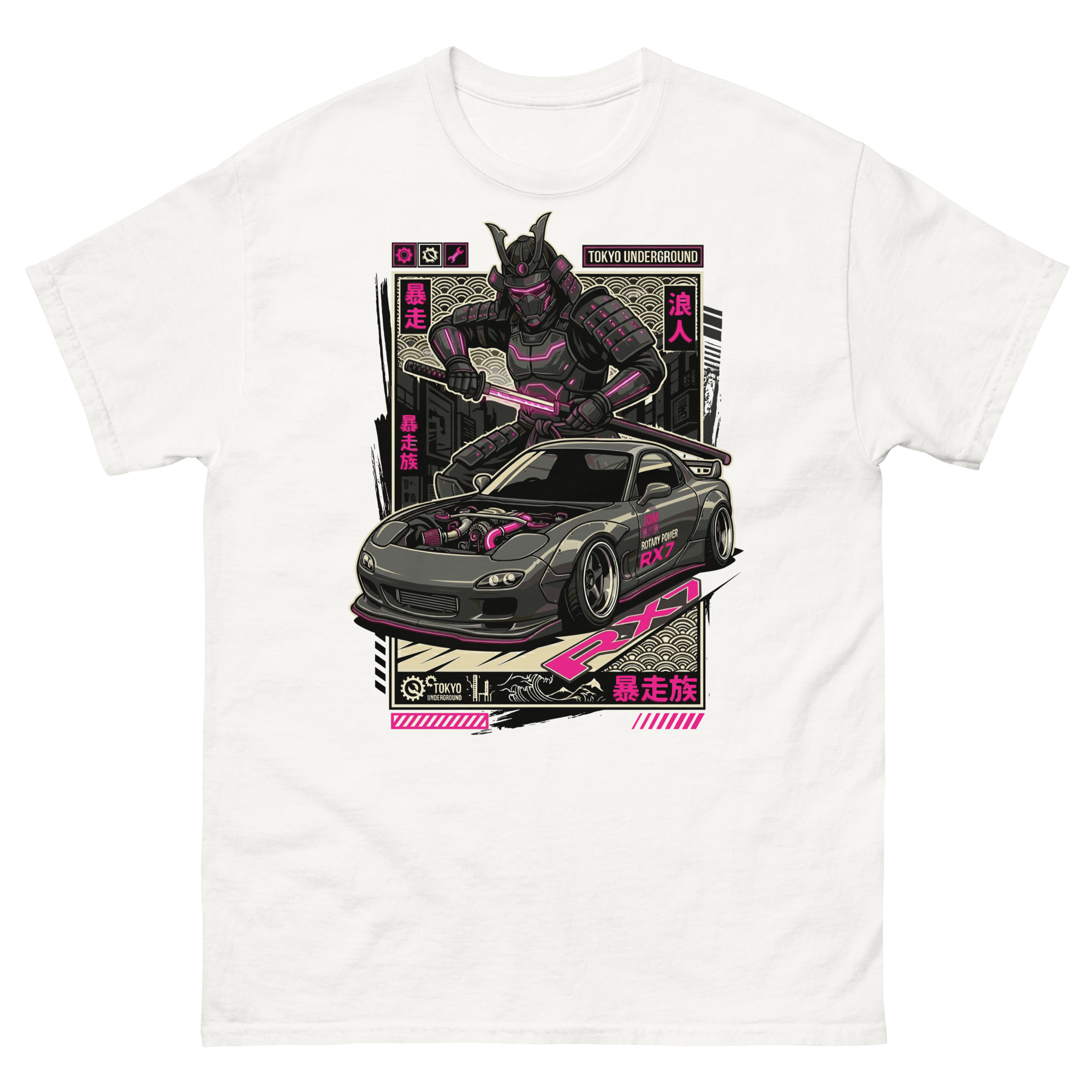 Samurai RX-7 Unisex Classic Tee - Image 20