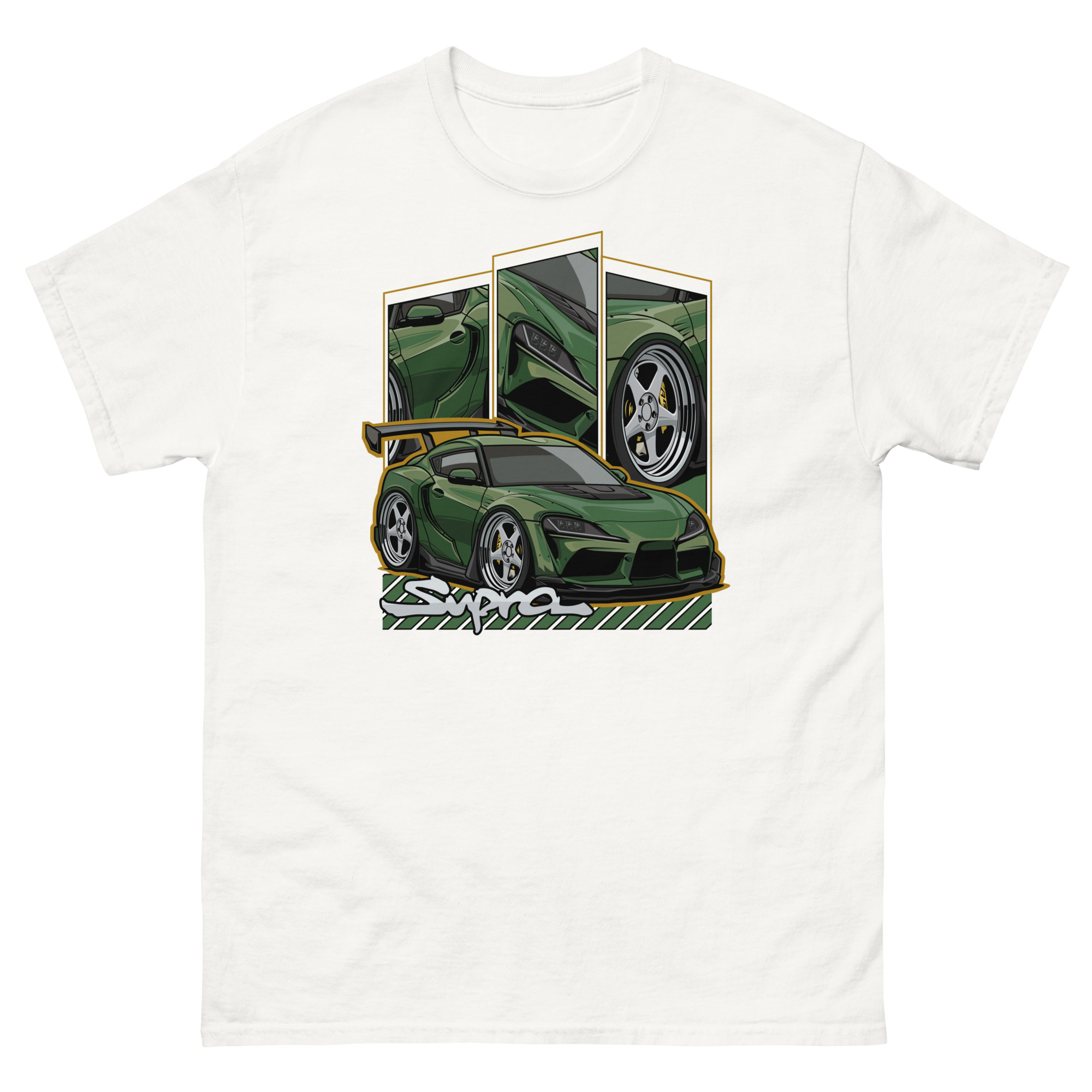 JDM Green Supra MK5 Unisex Classic Tee - Image 20