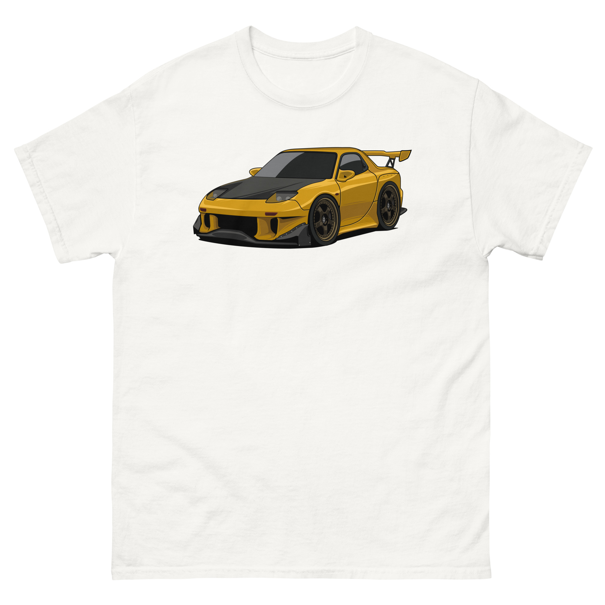 Yellow RX-7 Unisex Classic Tee - Image 39