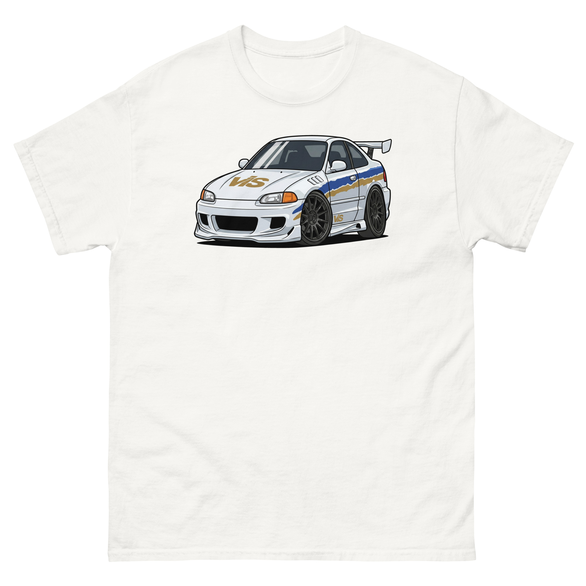 1993 Civic Coupe Chibi Style Unisex Classic Tee - Image 39