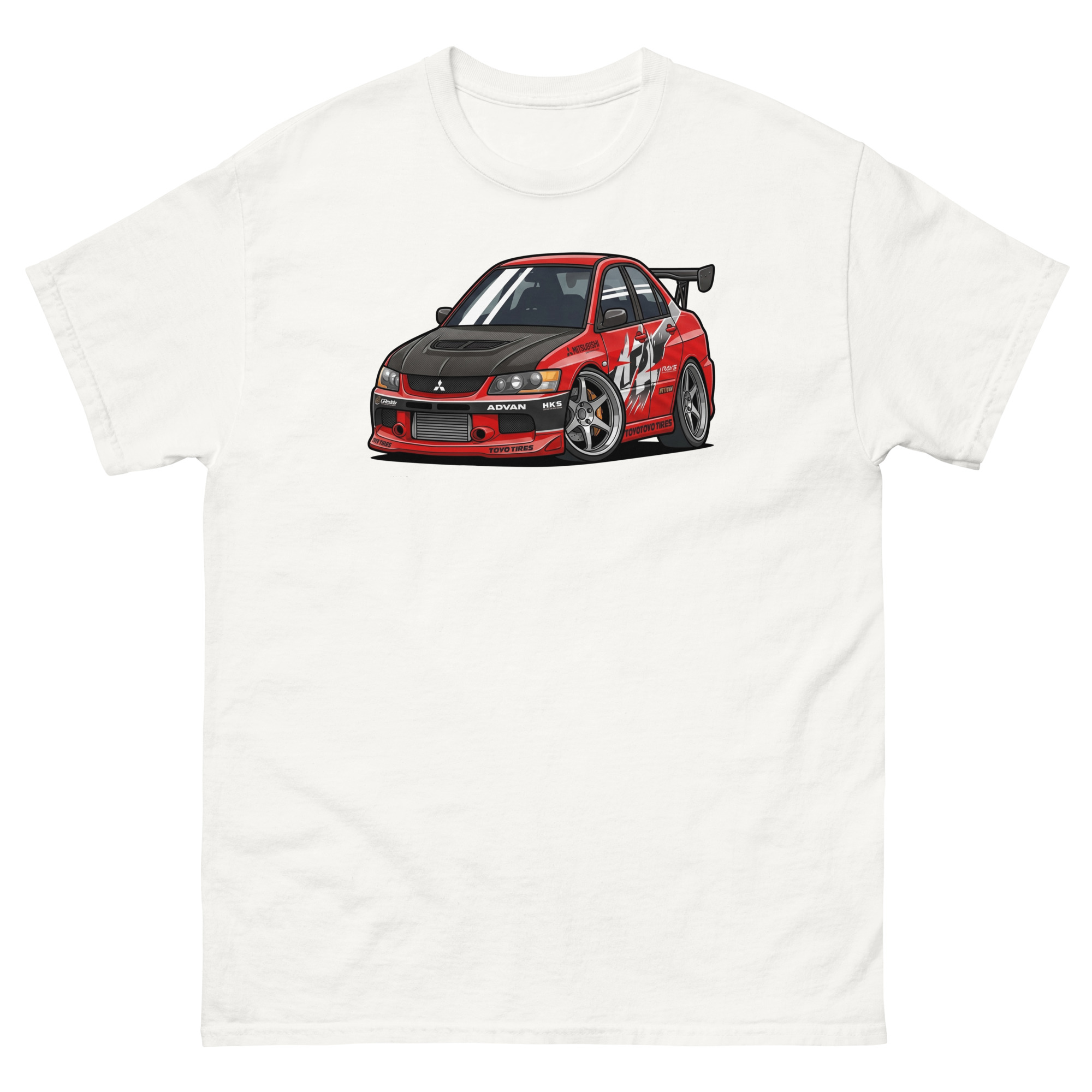 2006 Evo IX Chibi Style Unisex Classic Tee - Image 20