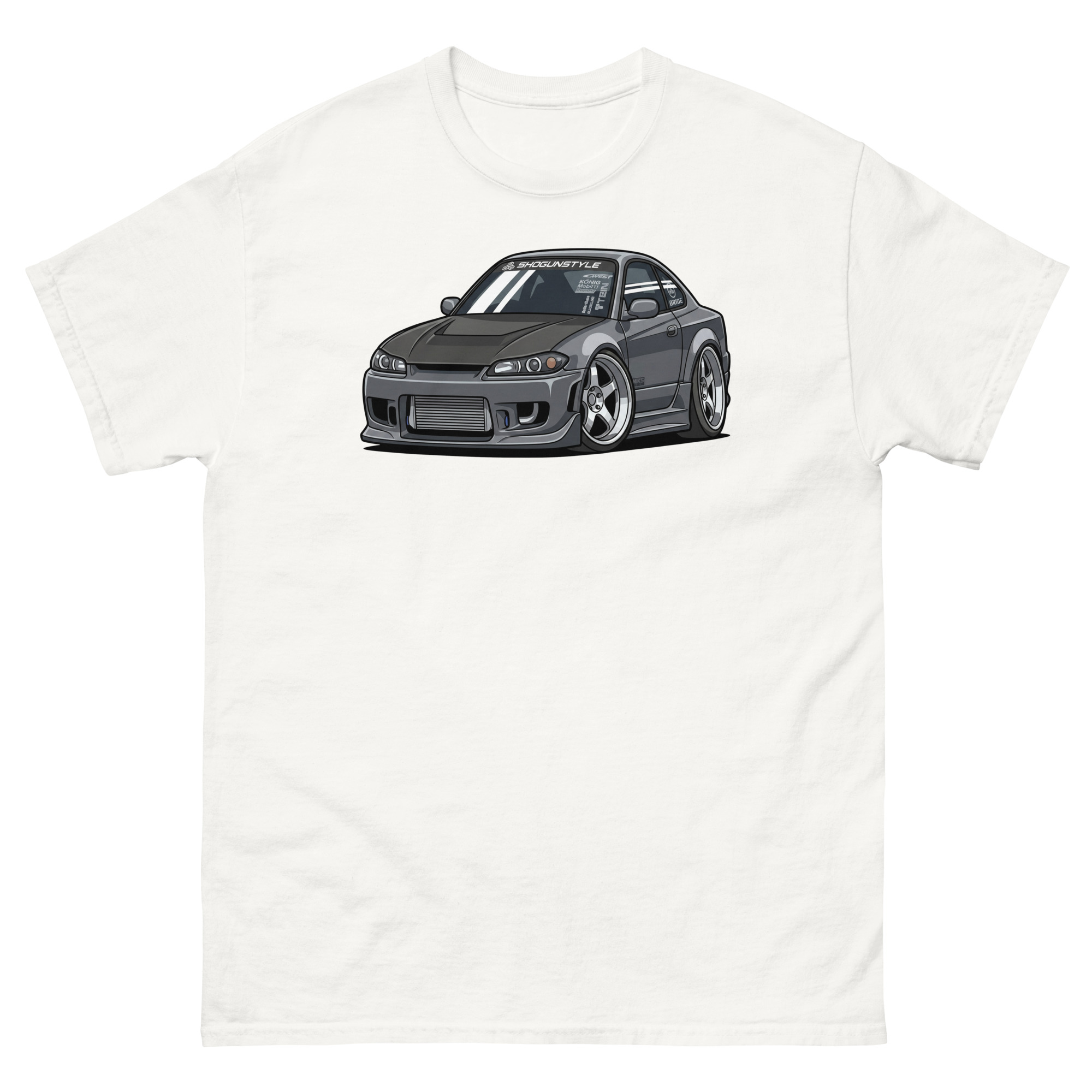 2000 Silvia S15 Chibi Style Unisex Classic Tee - Image 20