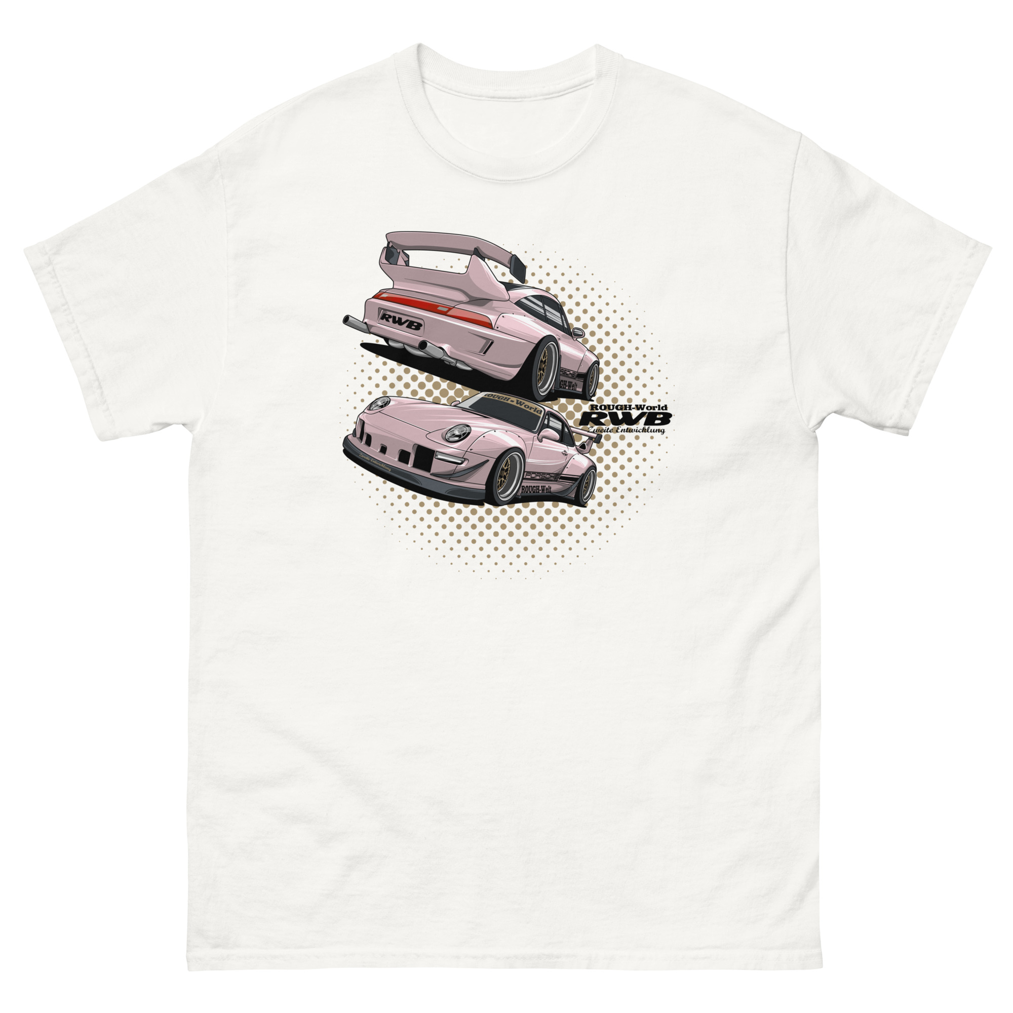 JDM Pink RWB Unisex Classic Tee - Image 20