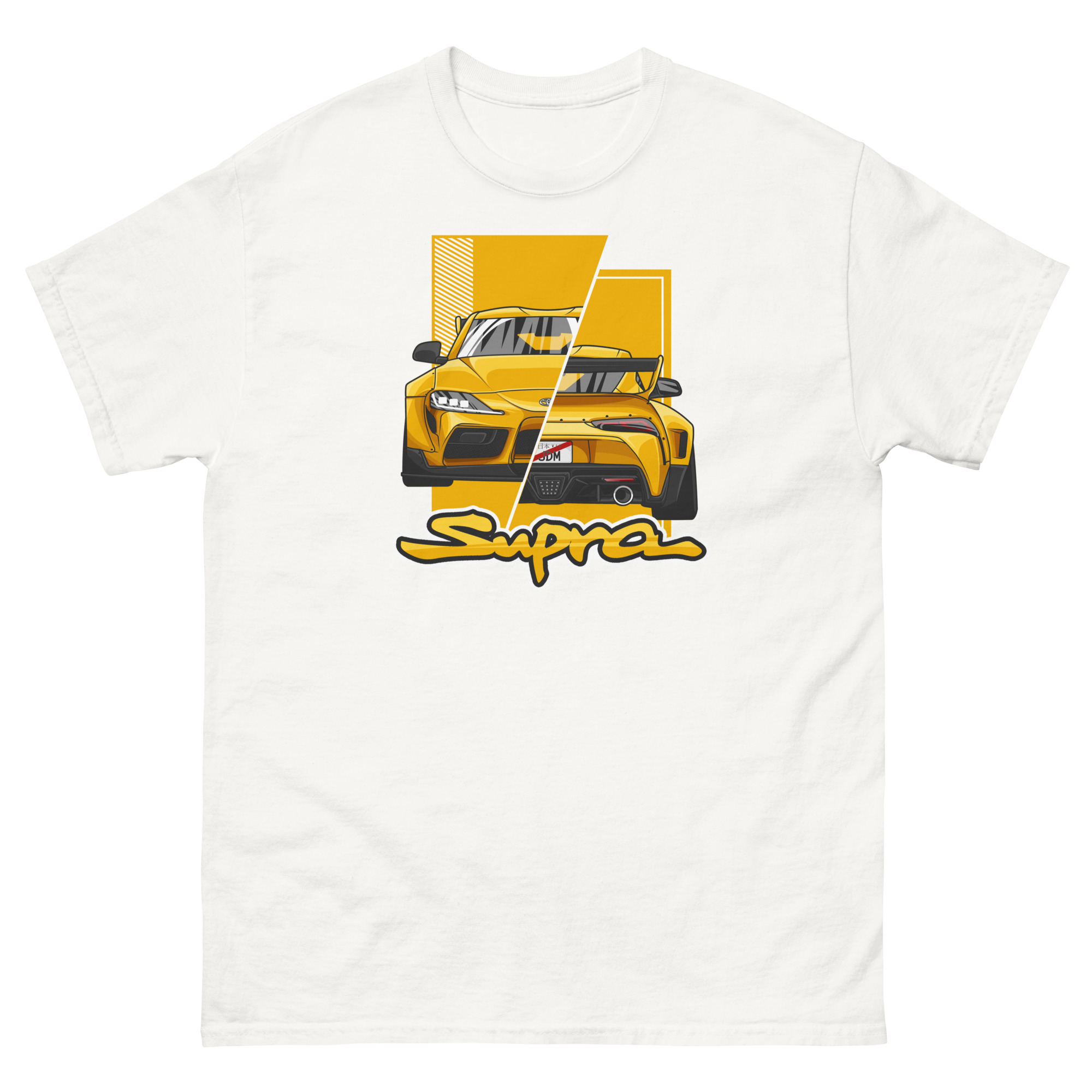 JDM Supra MK5 Yellow Unisex Classic Tee - Image 20